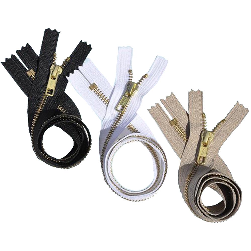 #5 Brass Closed Bottom Zippers  - 36" to 72"