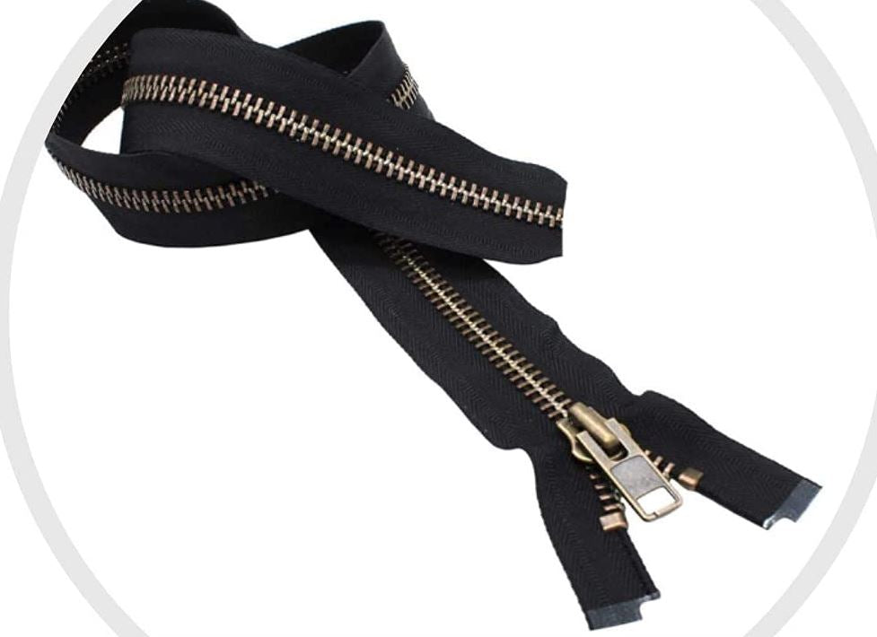 YKK #10 Antique Brass Separating - 48"