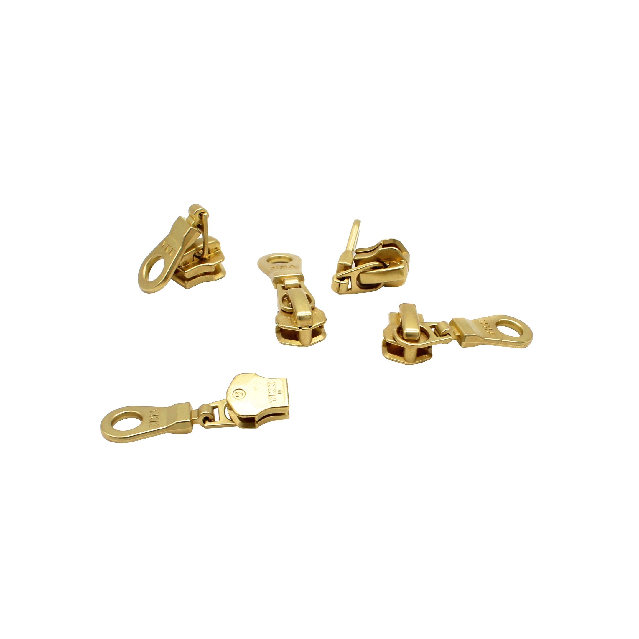 YKK  #5 Brass Donut Pull Slider