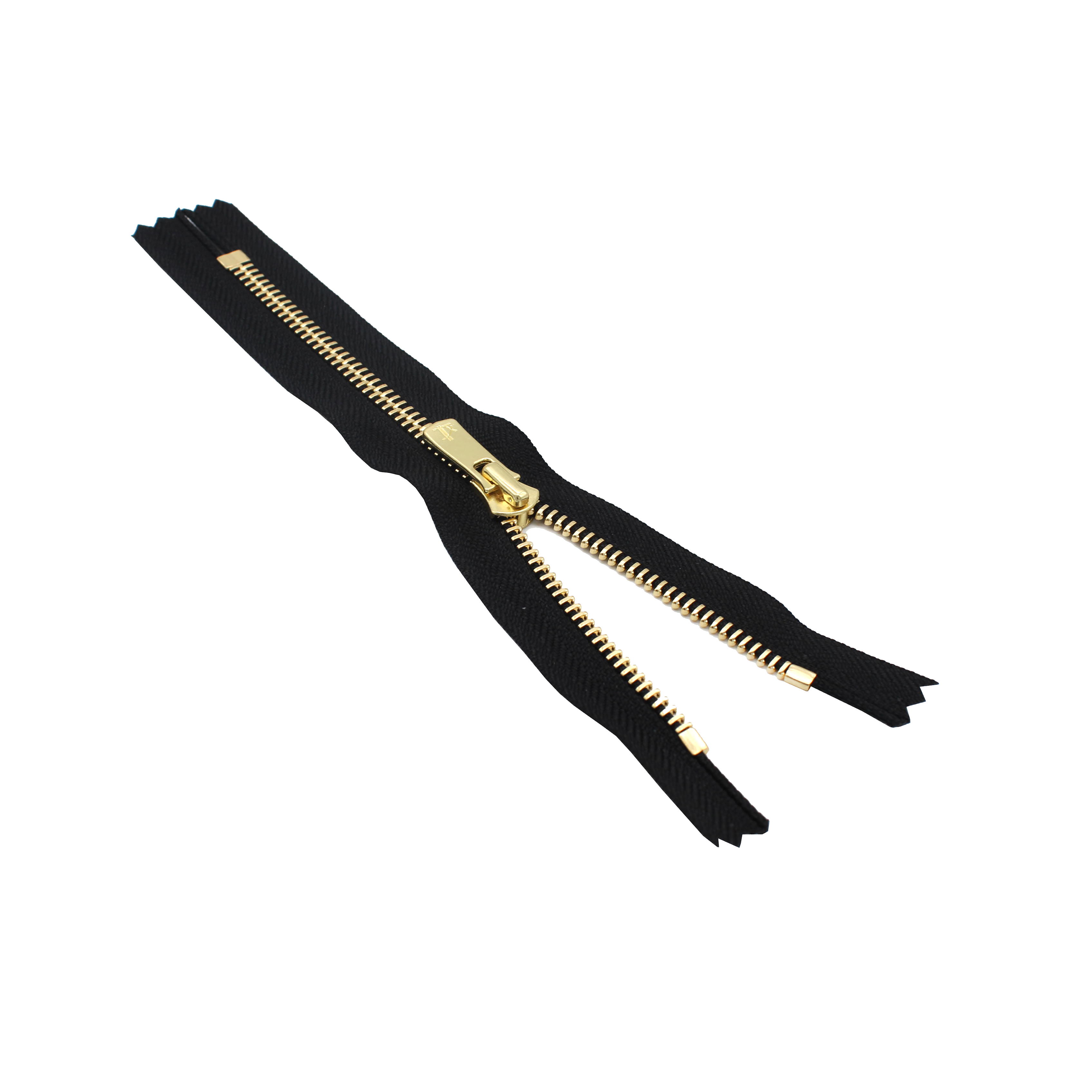 YKK  #5 Excella Golden Brass Zipper - Closed Bottom