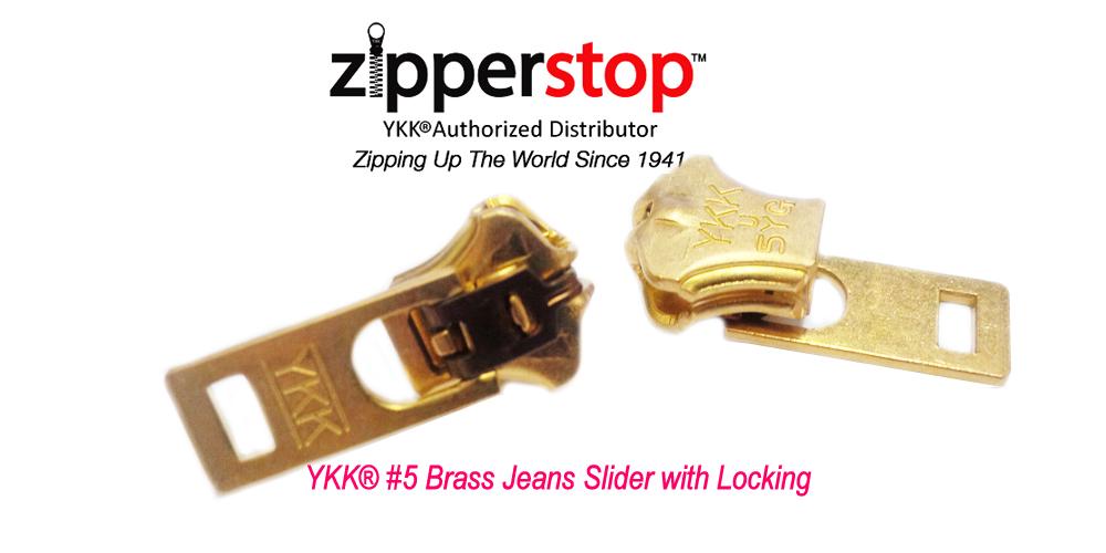 YKK  #5 Brass Jeans Slider