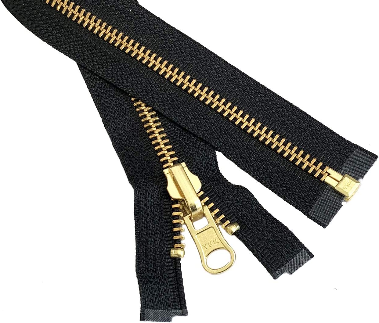 YKK #5 Brass Separating Tent "Inside-Outside" Reversible Slider