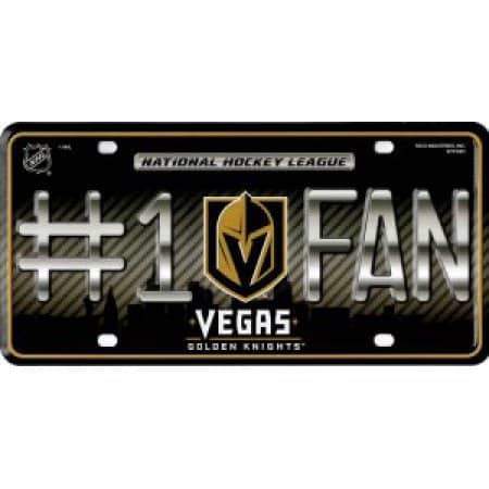Las Vegas Golden Knights #1 Fan Metal License Plate