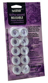 Brother Babylock Pre-wound White Embroidery Bobbin Thread