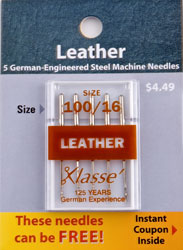 KLASSE LEATHER 5PK SZ 100/16