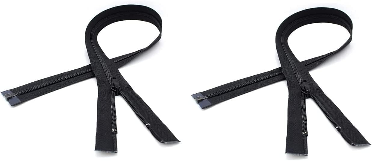 YKK #3 Thin Nylon-Coil Jacket Separating Zippers - Stock Colors