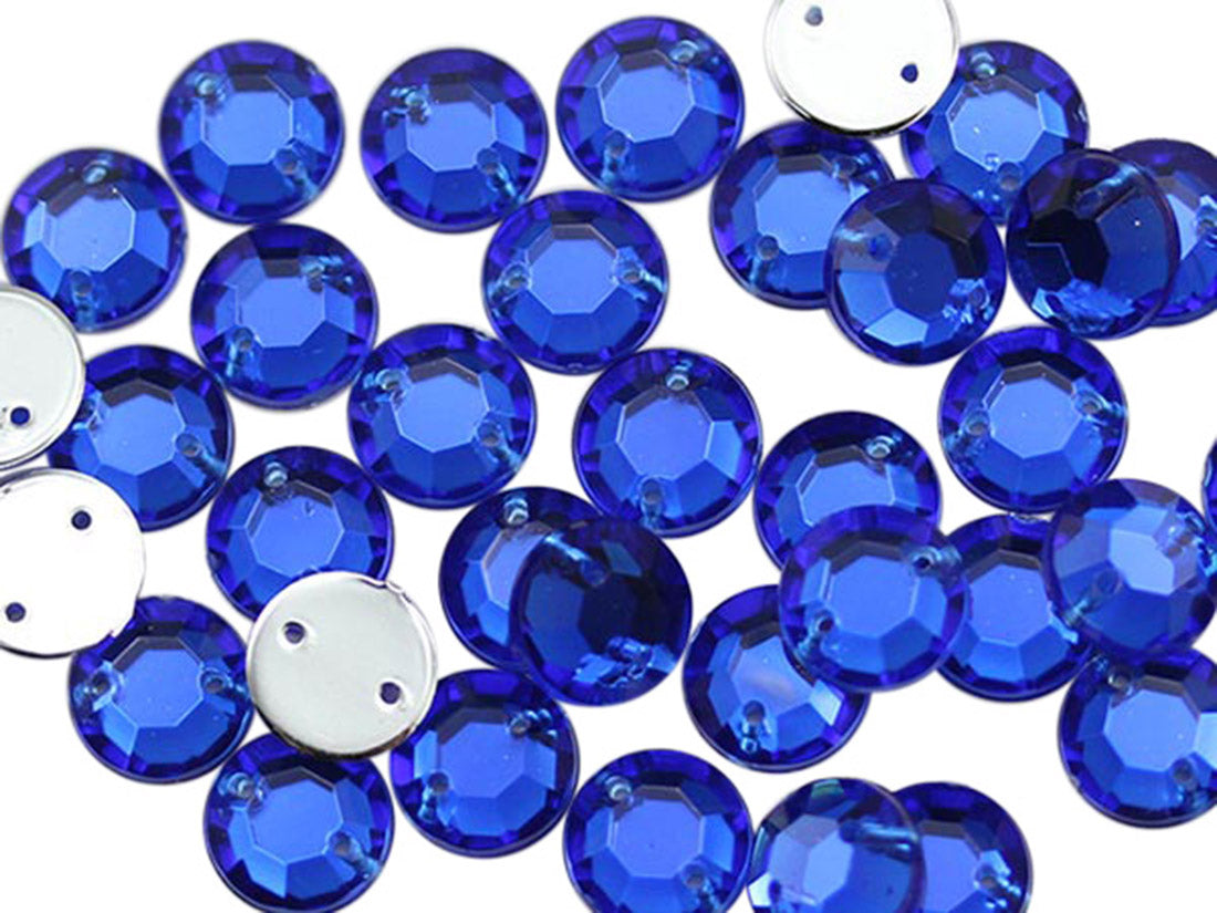 Blue Sapphire Sew On Rhinestones