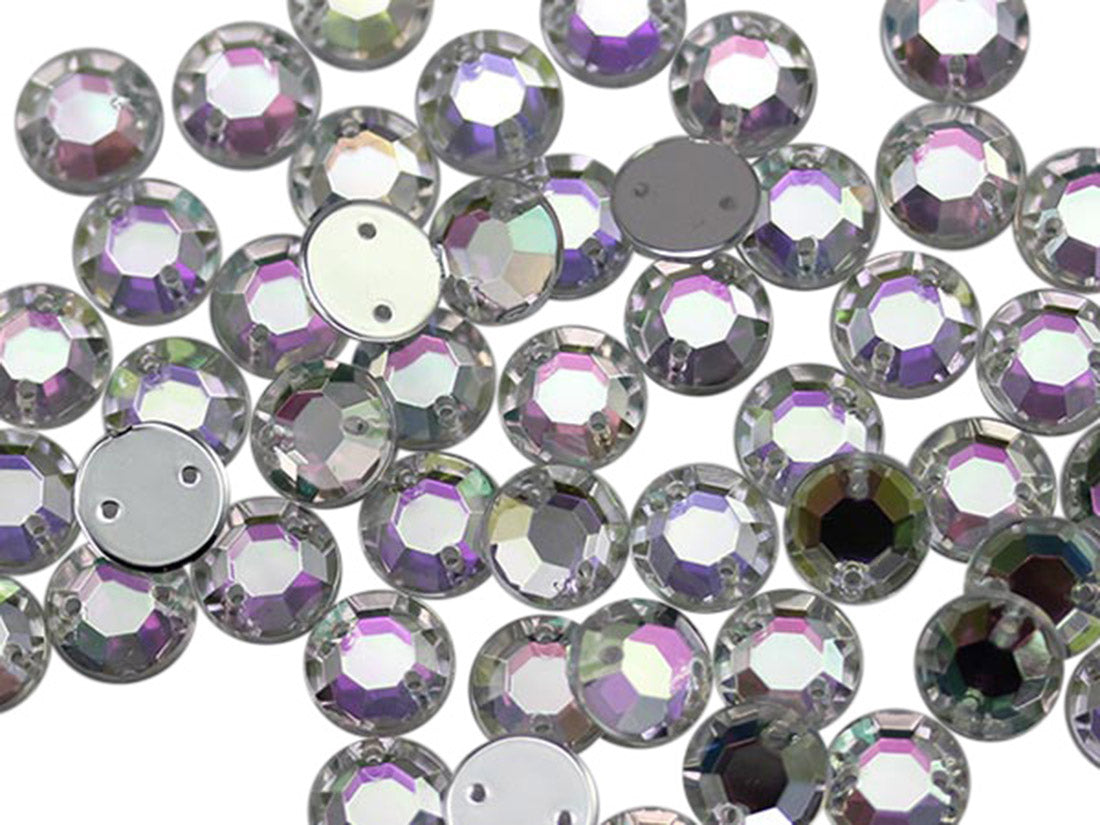 Crystal Clear AB Sew On Rhinestones