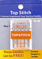 KLASSE TOPSTITCH 5PK SZ 90/14