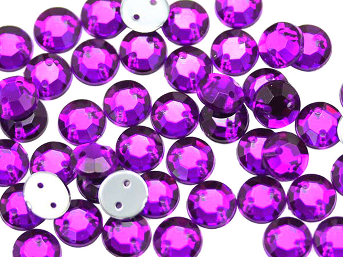 Purple Amethyst Sew On Rhinestones