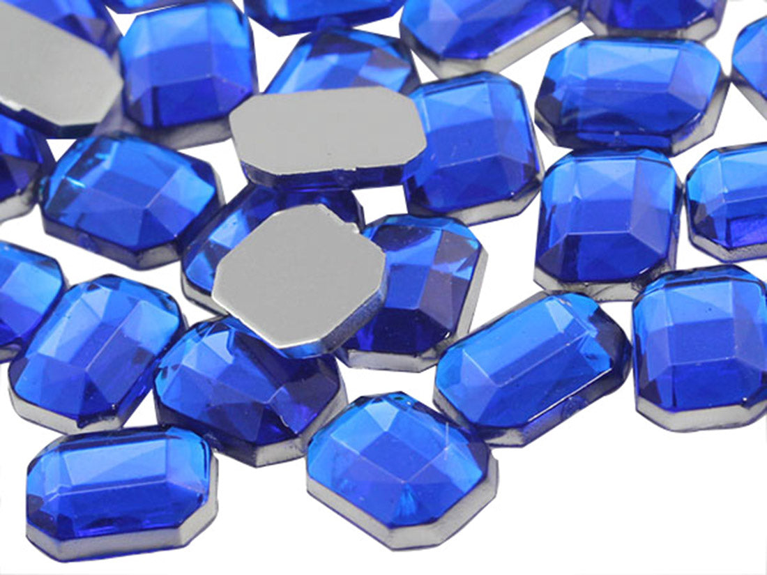 Blue Sapphire Flat Back Octagon Gems
