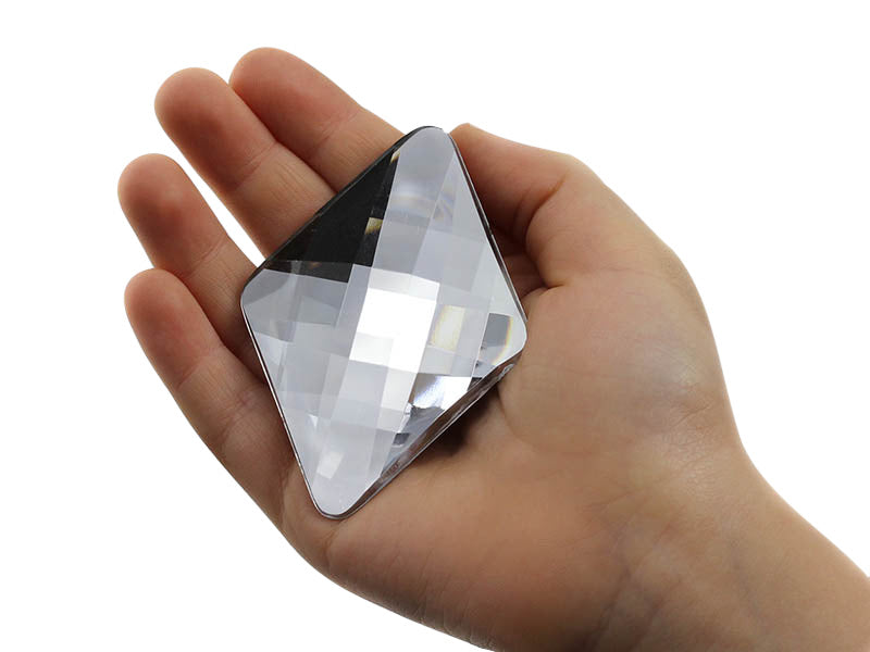Crystal Clear Extra Large Flat Back Diamond Gems  - 67x48mm