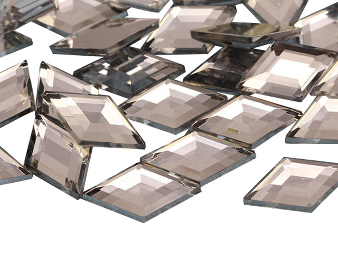 Crystal Clear Flat Back Diamond Gems - 18x11mm