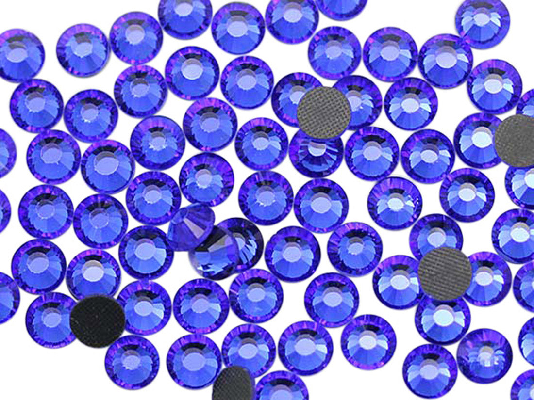 Blue Sapphire Hotfix Glass Rhinestones