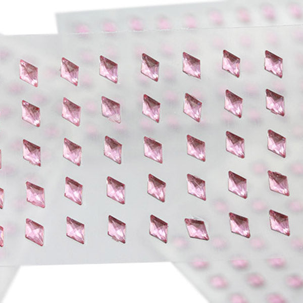Pink Diamond Stick On Gems - 6x4mm - 250 Pieces
