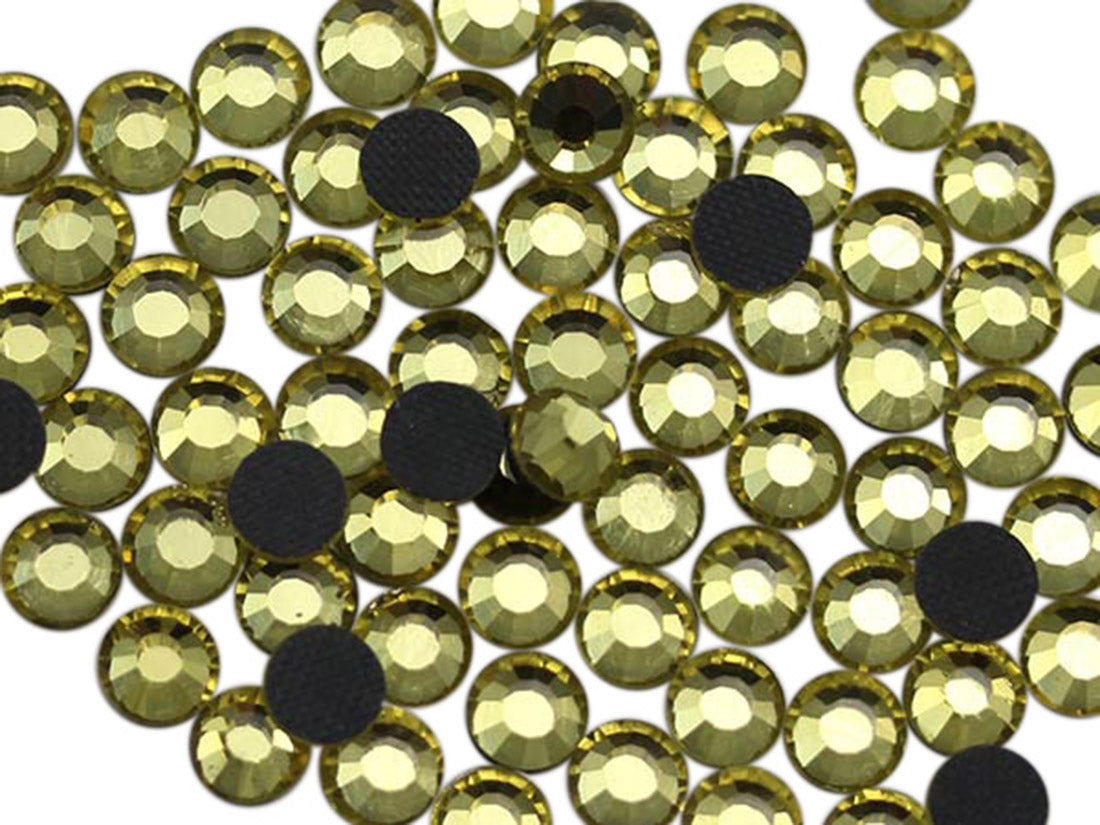 Yellow Jonquil Hotfix Glass Rhinestones