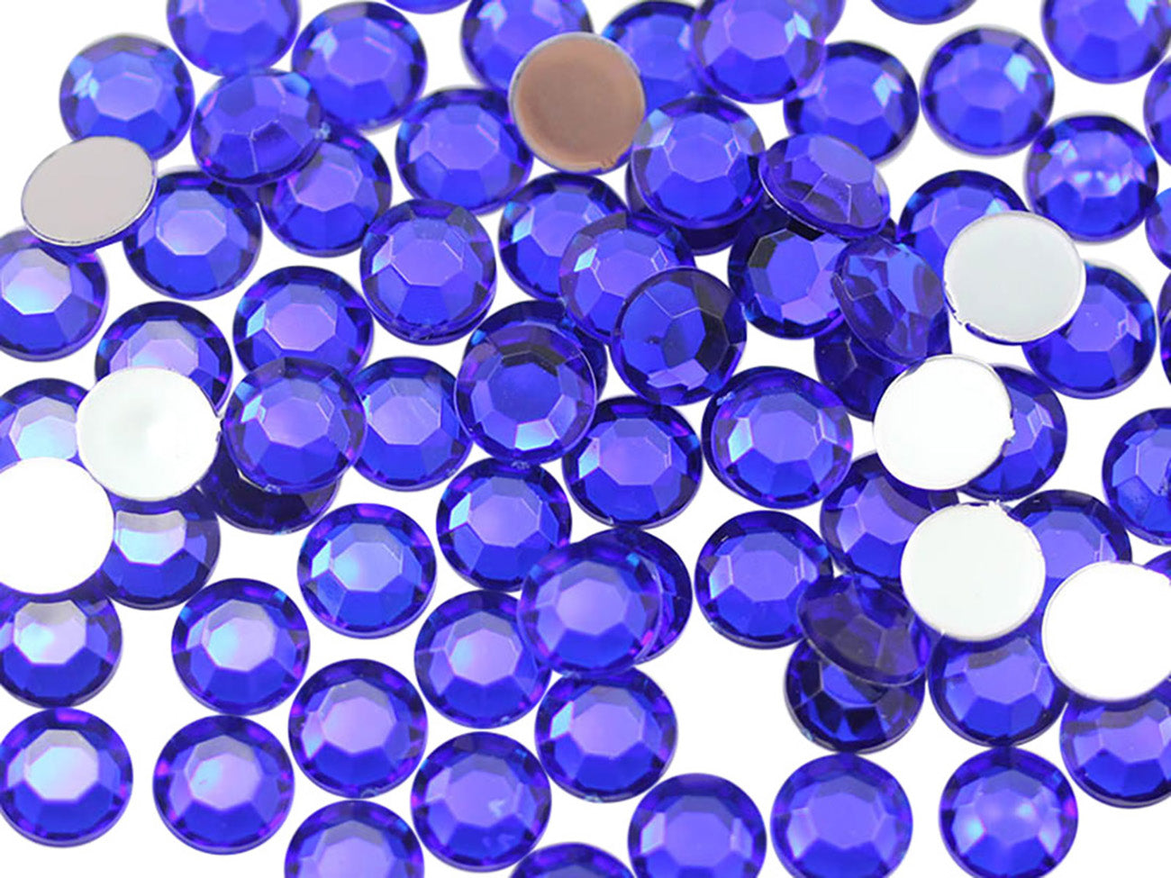 Blue Dark Sapphire Flat Back Rhinestones