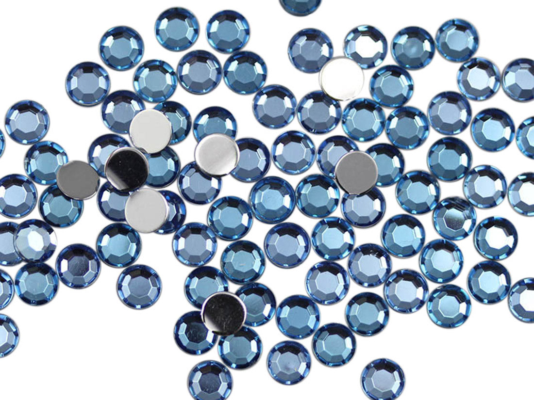 Blue Light Sapphire Flat Back Rhinestones