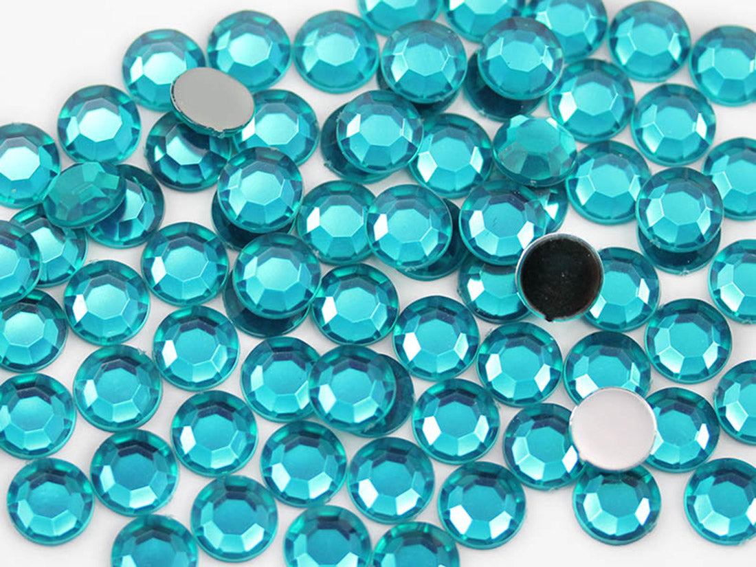 Blue Zircon Flat Back Rhinestones