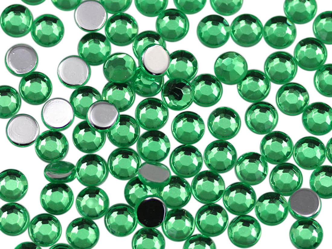 Green Peridot A23 Flat Back Rhinestones
