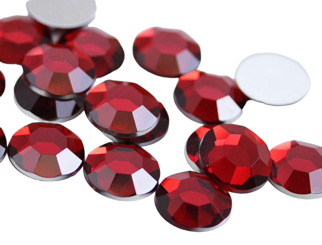 Red Ruby Flat Back Rhinestones