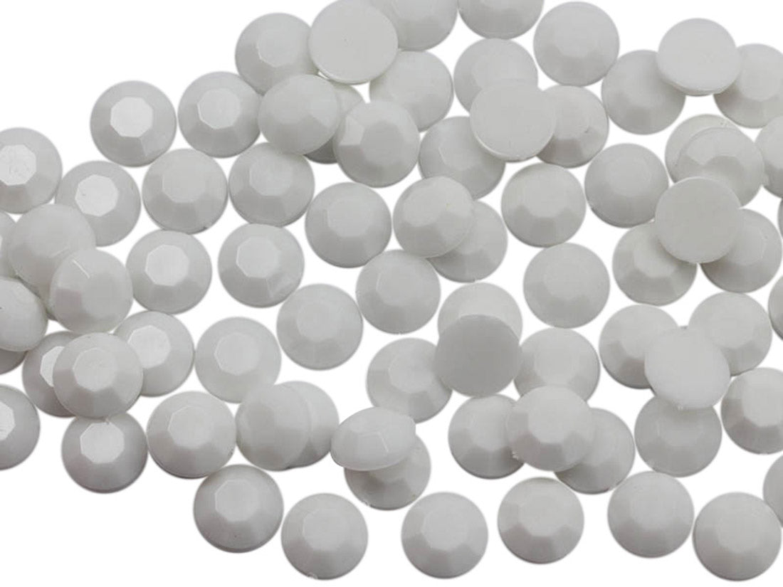 White Chalk Flat Back Rhinestones