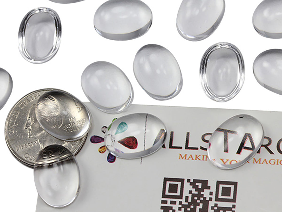 Clear Oval Cabochons