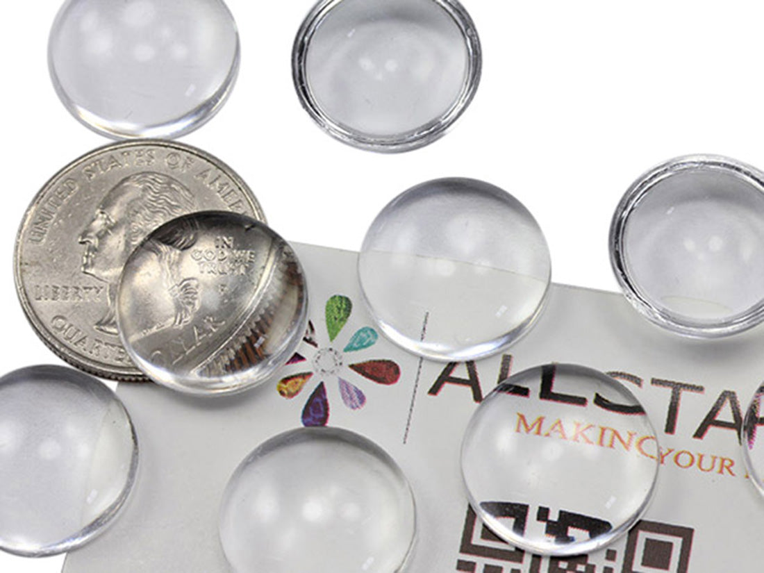 Clear Round Cabochons