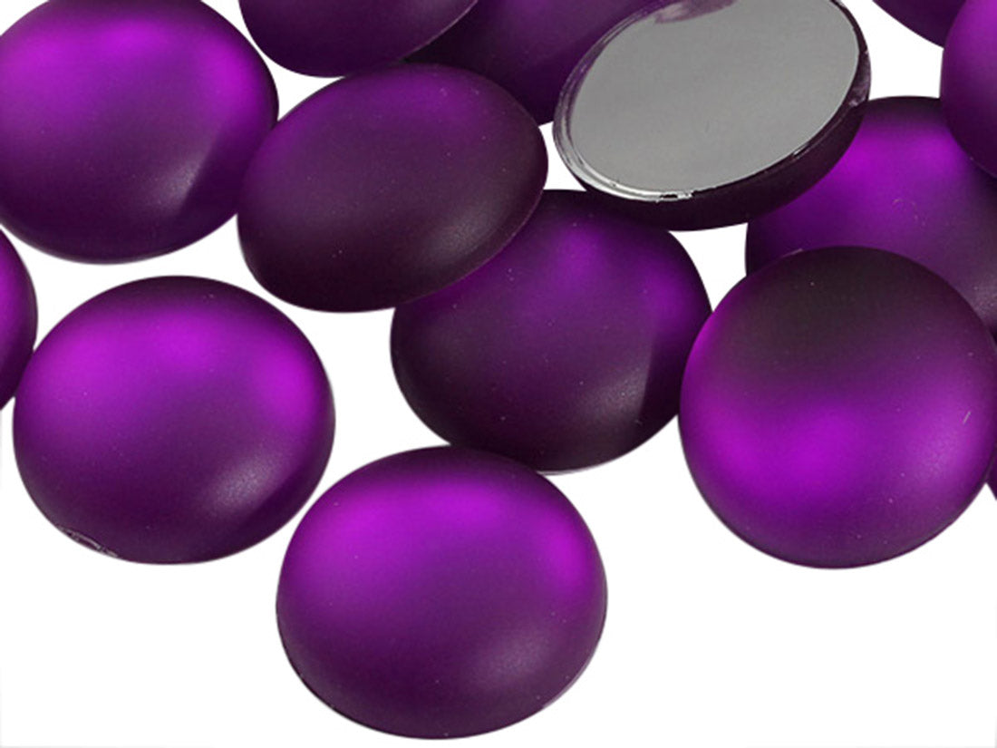 Purple Amethyst Frosted Round Gems