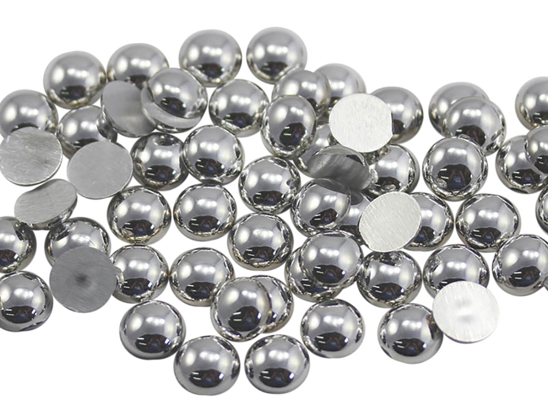 Silver Round Cabochons