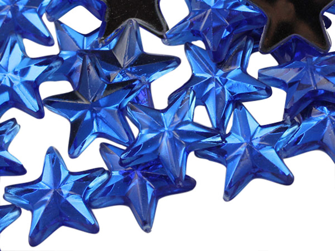 Blue Sapphire Flat Back Star Gems