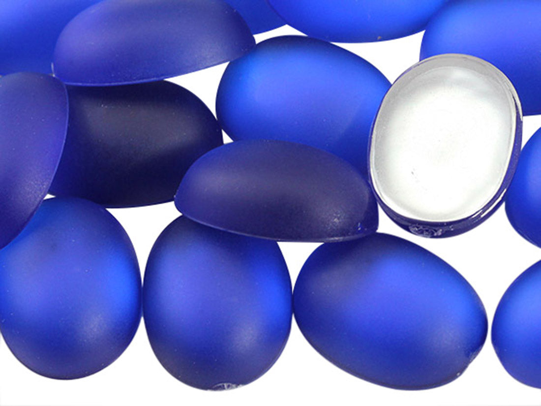 Blue Sapphire Frosted Oval Gems
