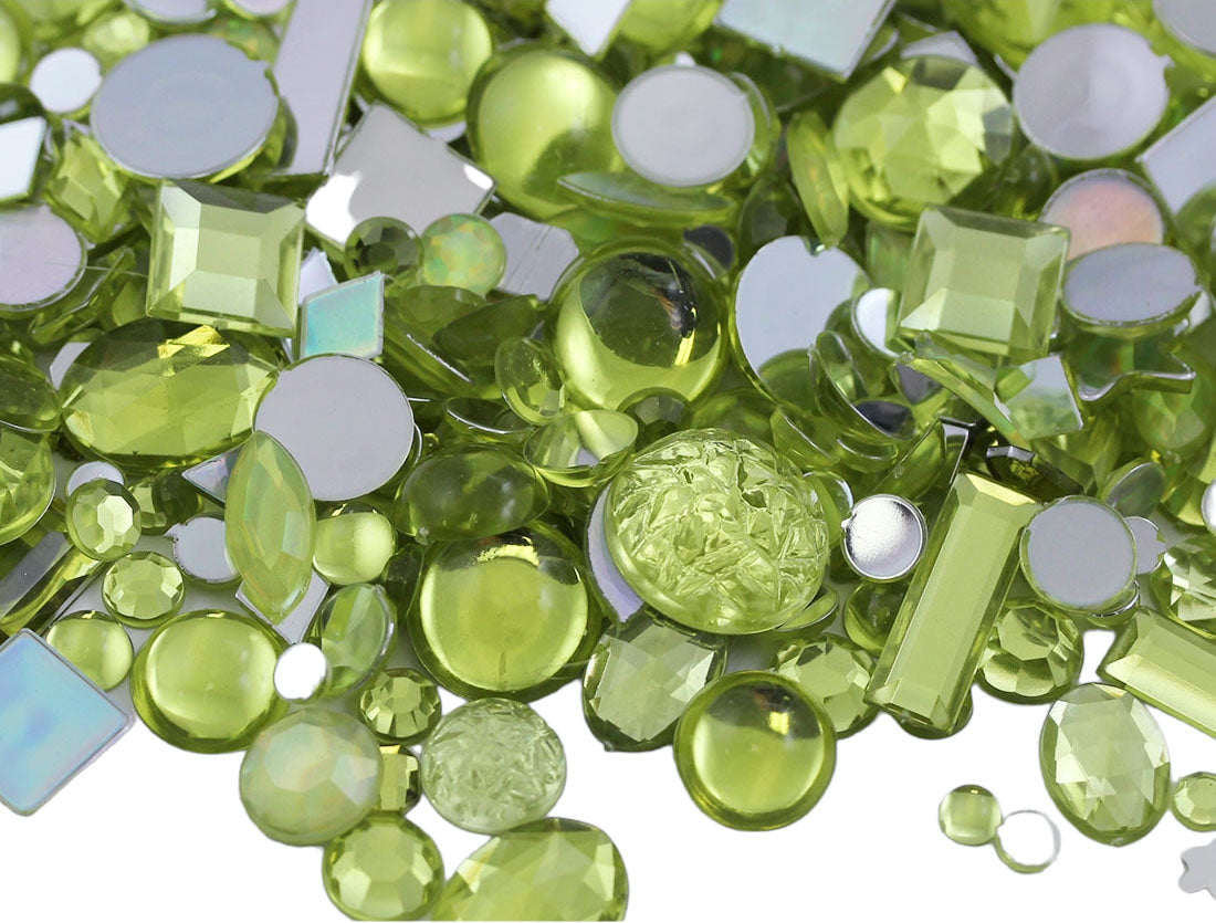 Yellow Flat Back Gems In Bulk