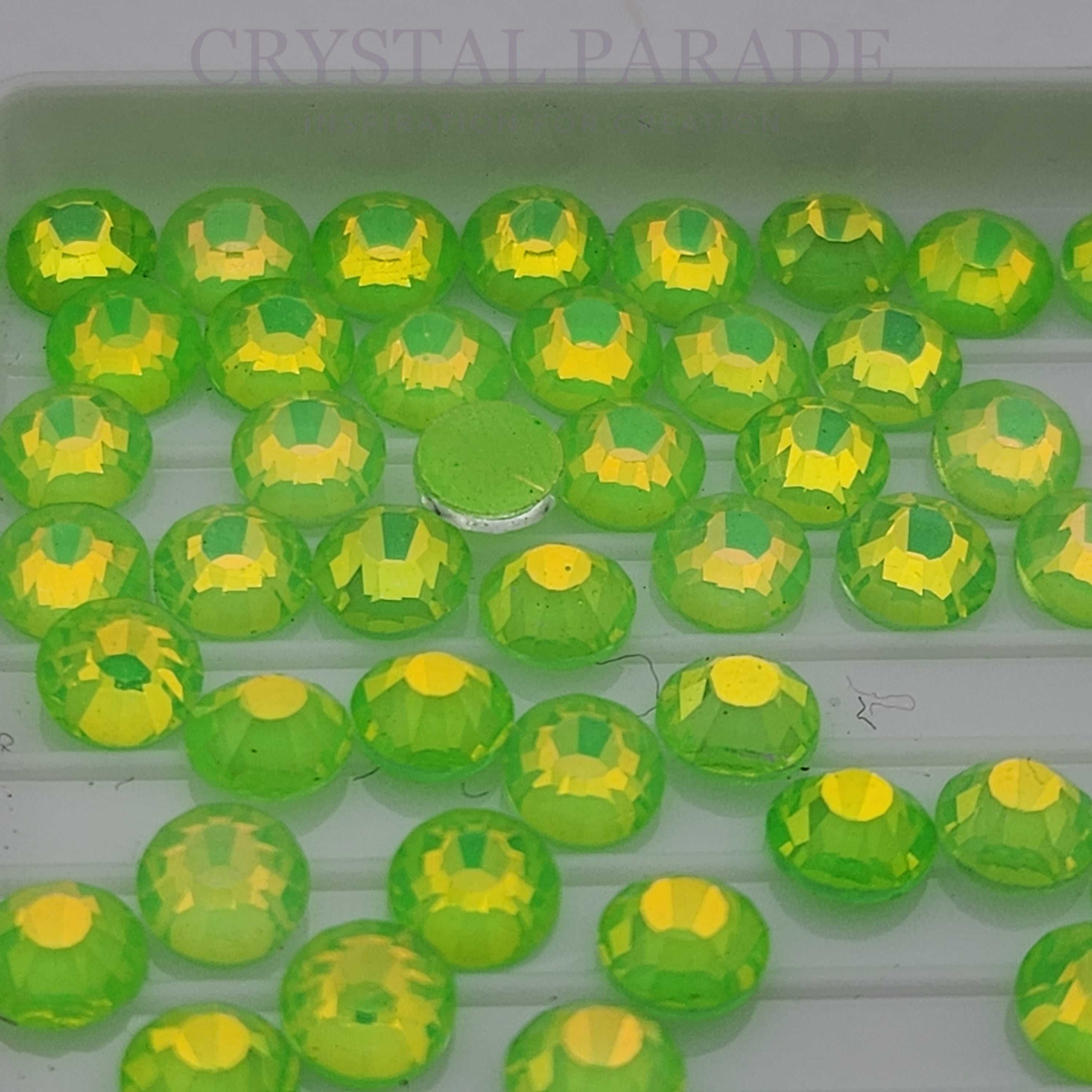 Luna Non Hotfix Rhinestones - Lime Neon Opal