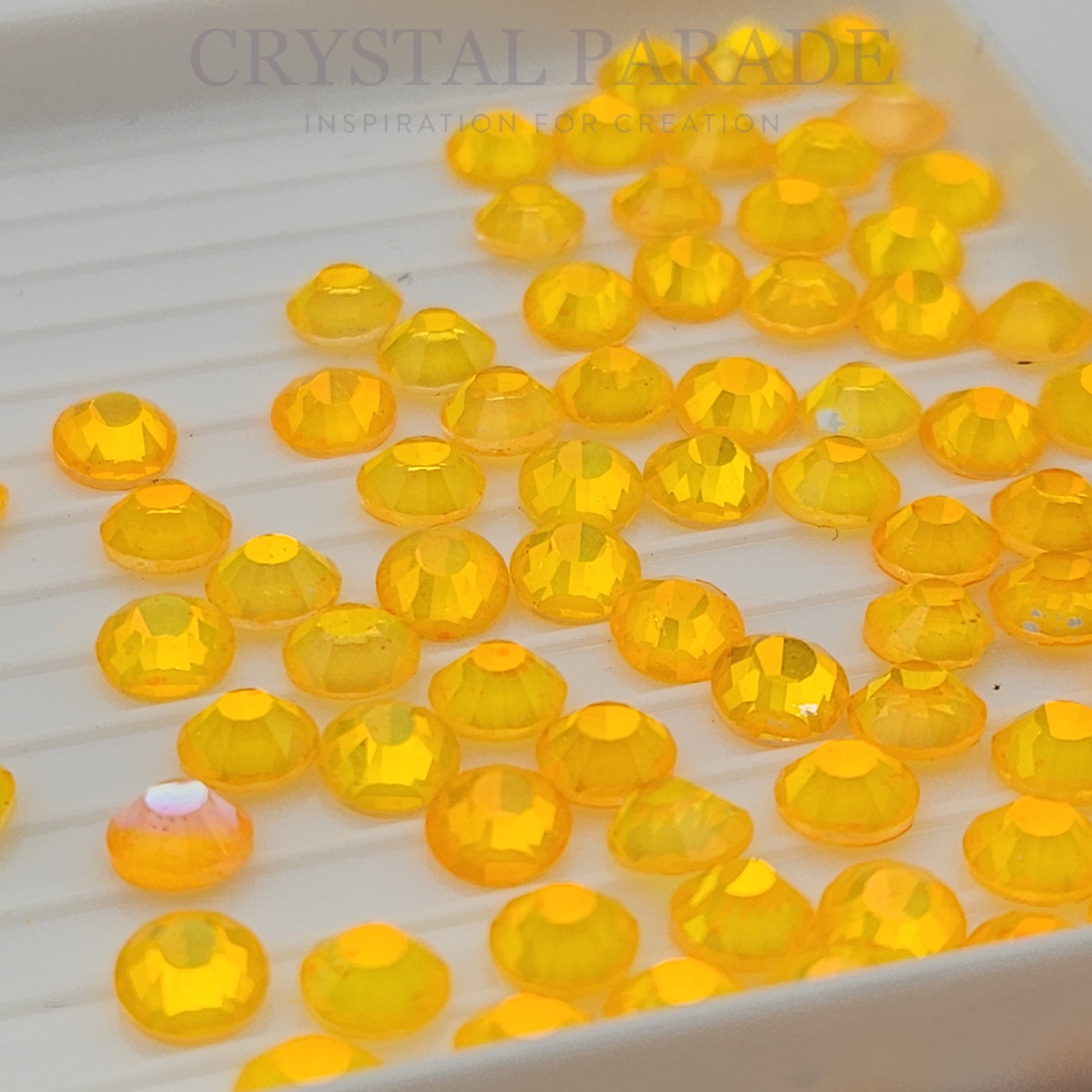 Luna Non Hotfix Rhinestones - Orange Neon Opal