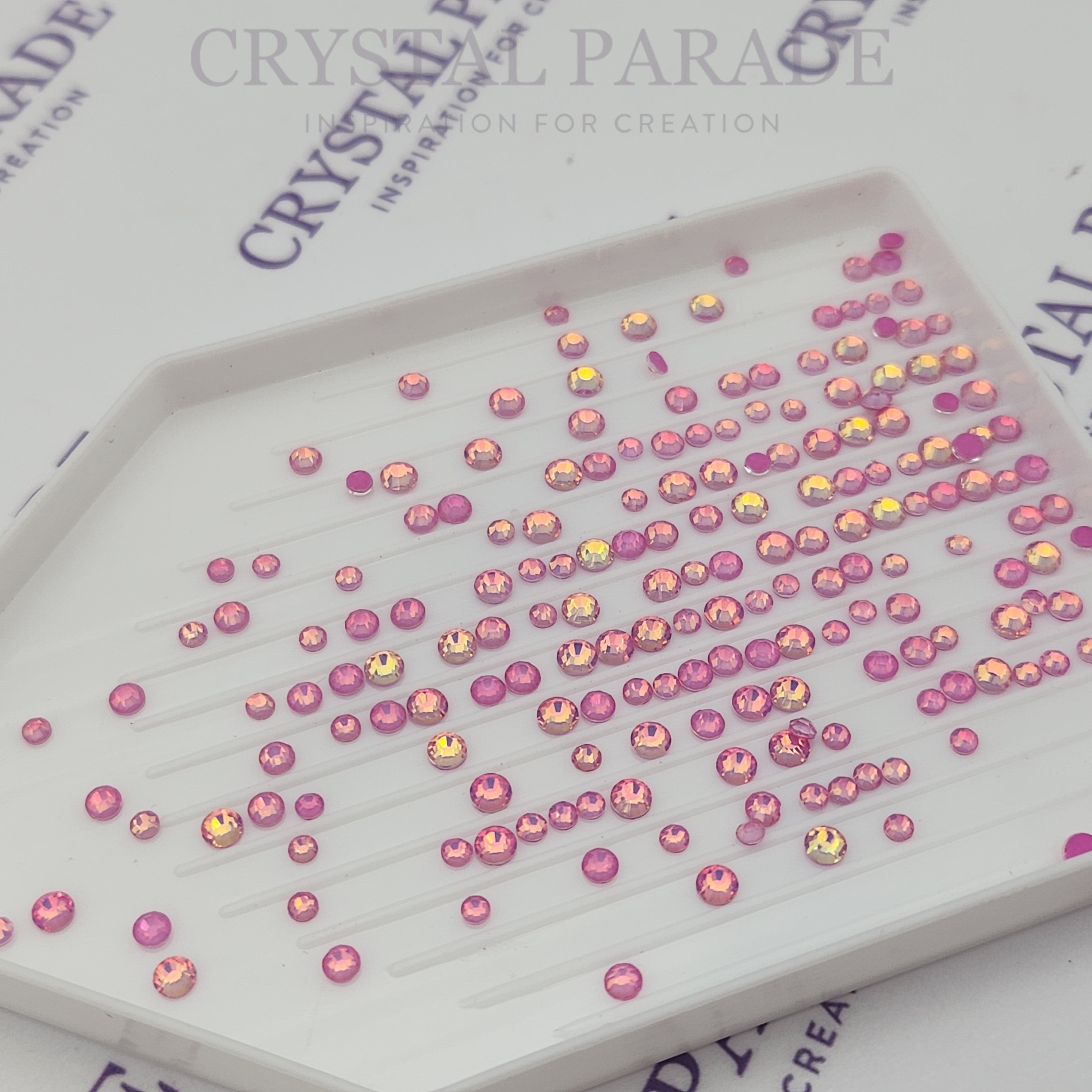 Zodiac Crystals Mixed Sizes Pack of 200 - Rose Mocha Opal