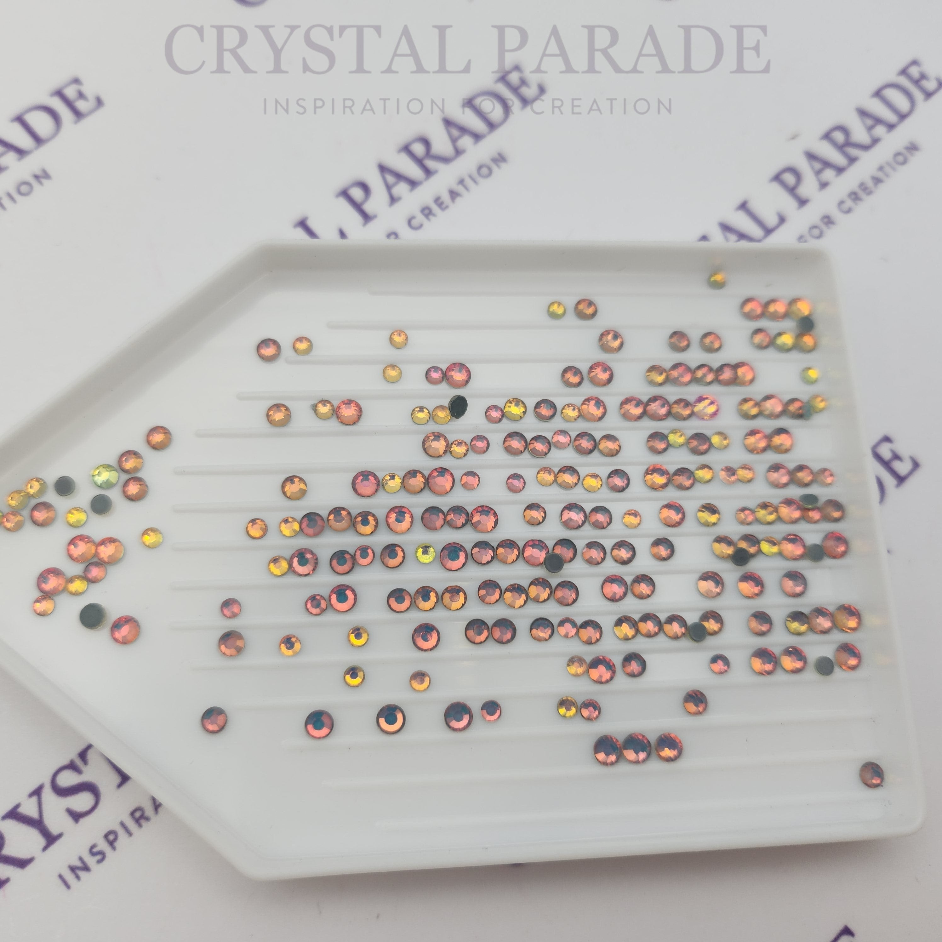 Zodiac Crystals Mixed Sizes Pack of 200 - Smokey Grey Mocha Opal