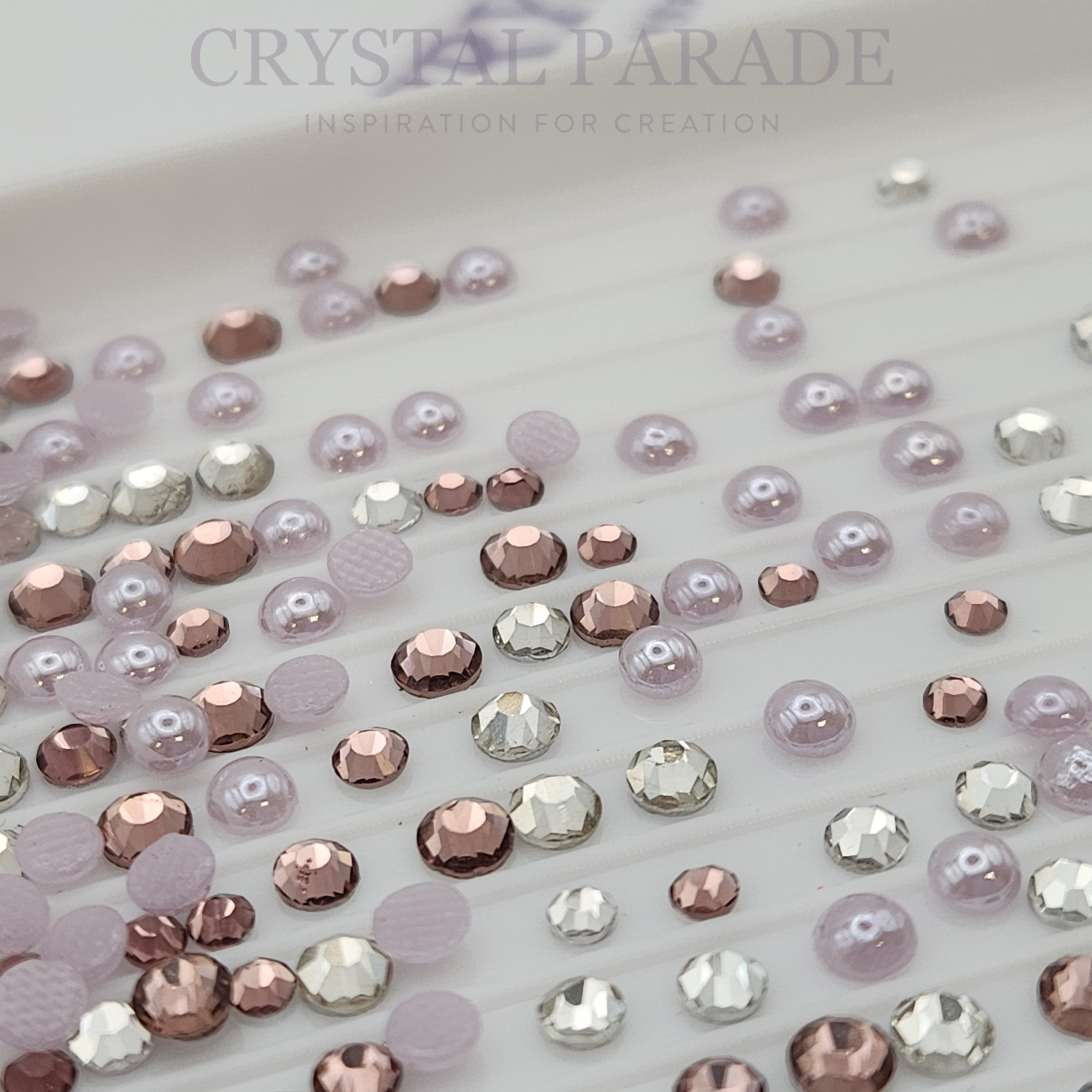 Zodiac Crystal & Pearl Mix Pack of 200 - Lavender Haze