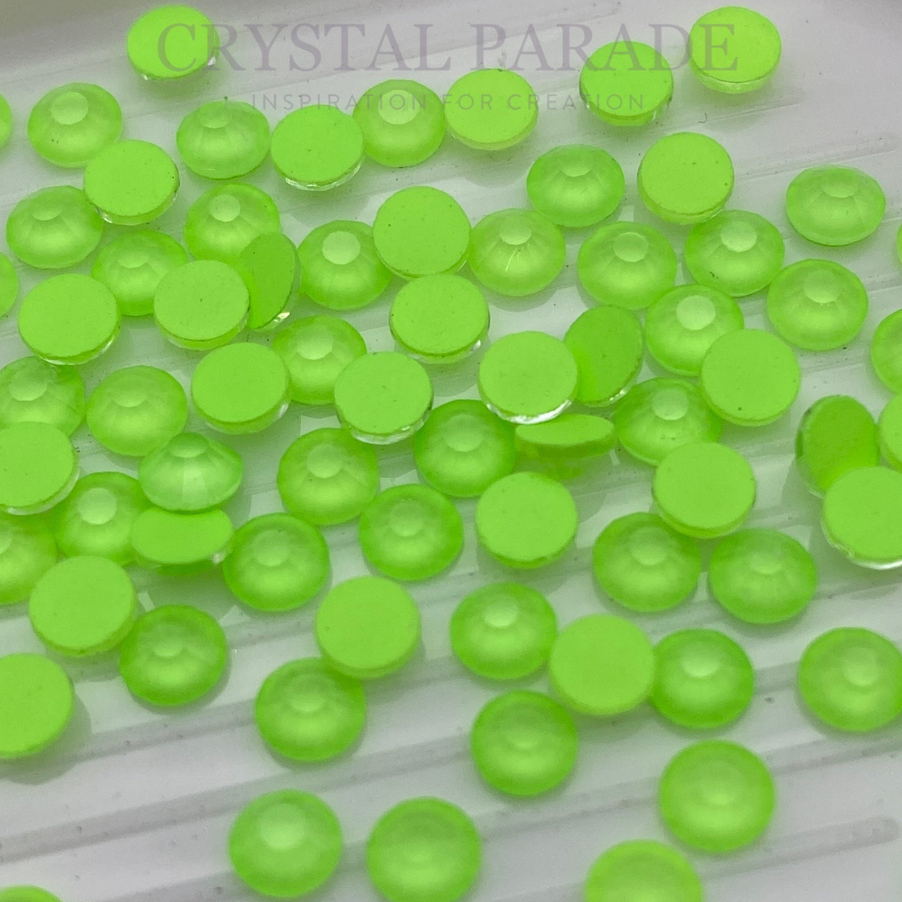 Luna Non Hotfix Crystals -Neon Lime Pack of 750