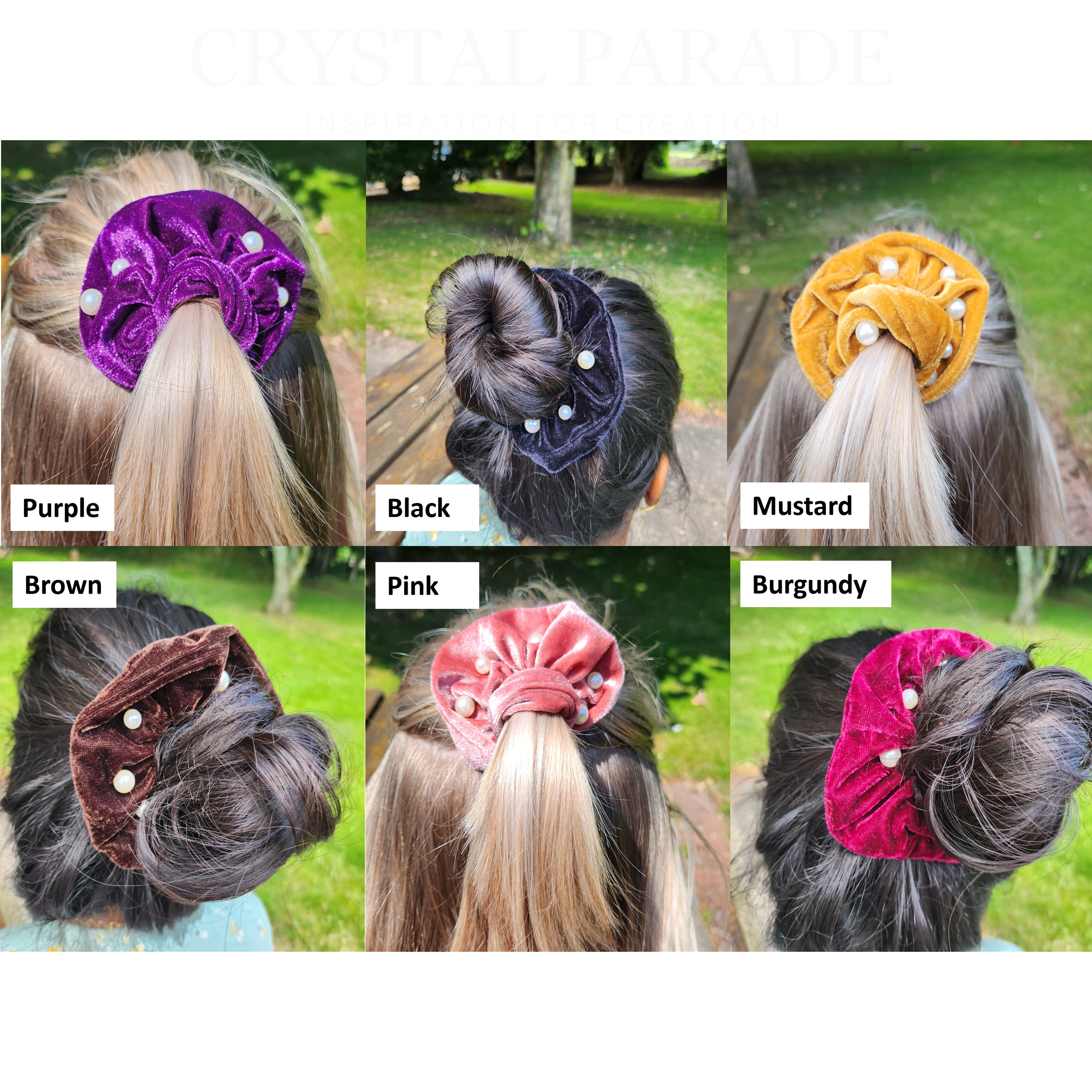 Pearl Scrunchies - Various Colours