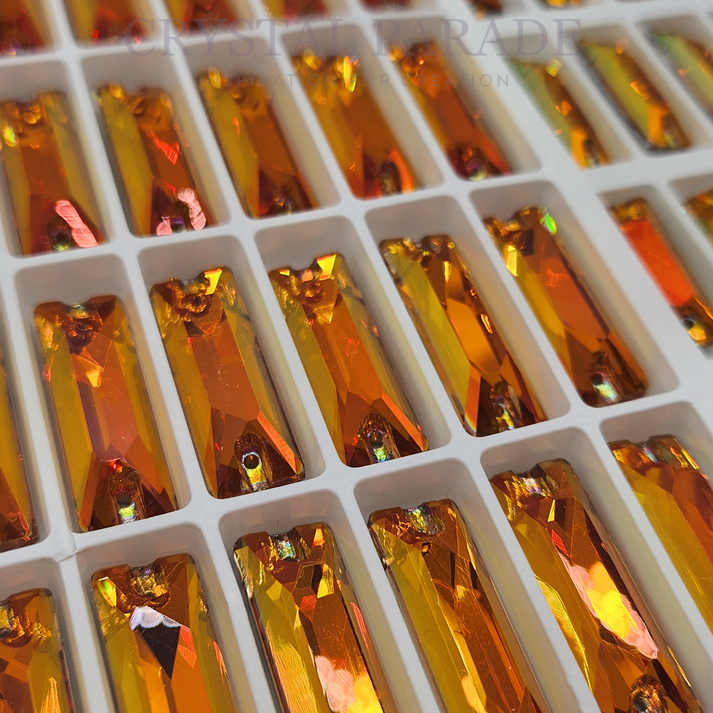 Zodiac Crystal Slim Baguette Sew on Stone - Astral Pink