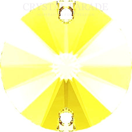 Limited Edition - Zodiac Rivoli Sew on Stone - Neon Yellow