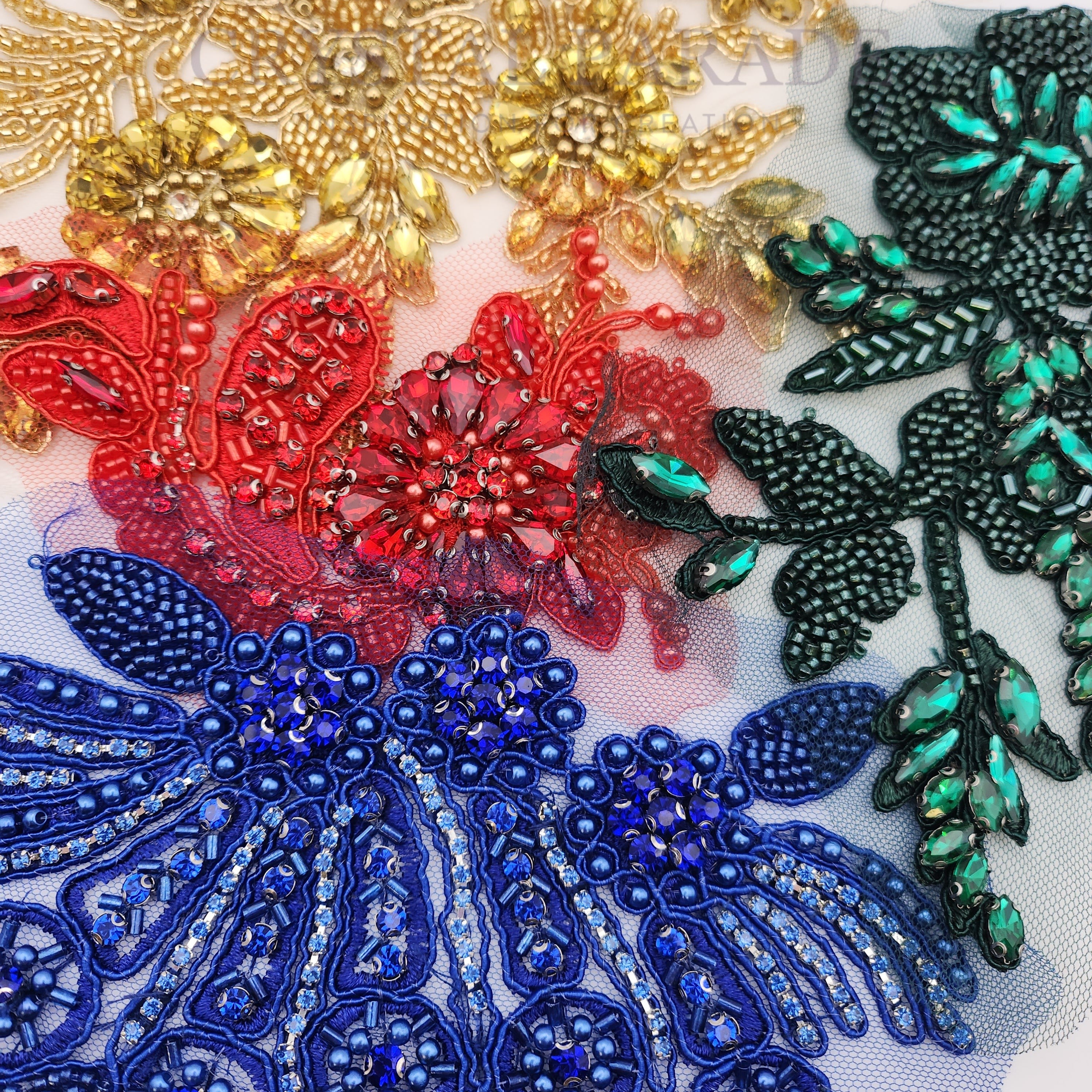 Ready Embellished Costume Applique/ Motif