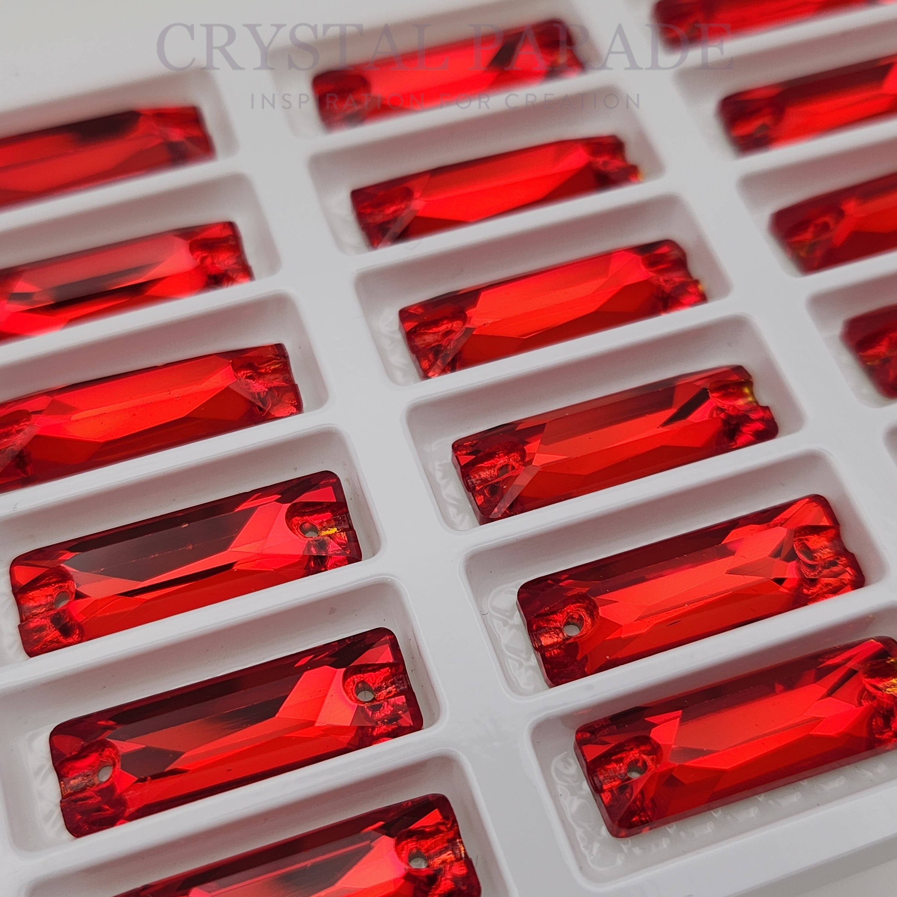 Zodiac Crystal Slim Baguette Sew on Stone - Light Siam