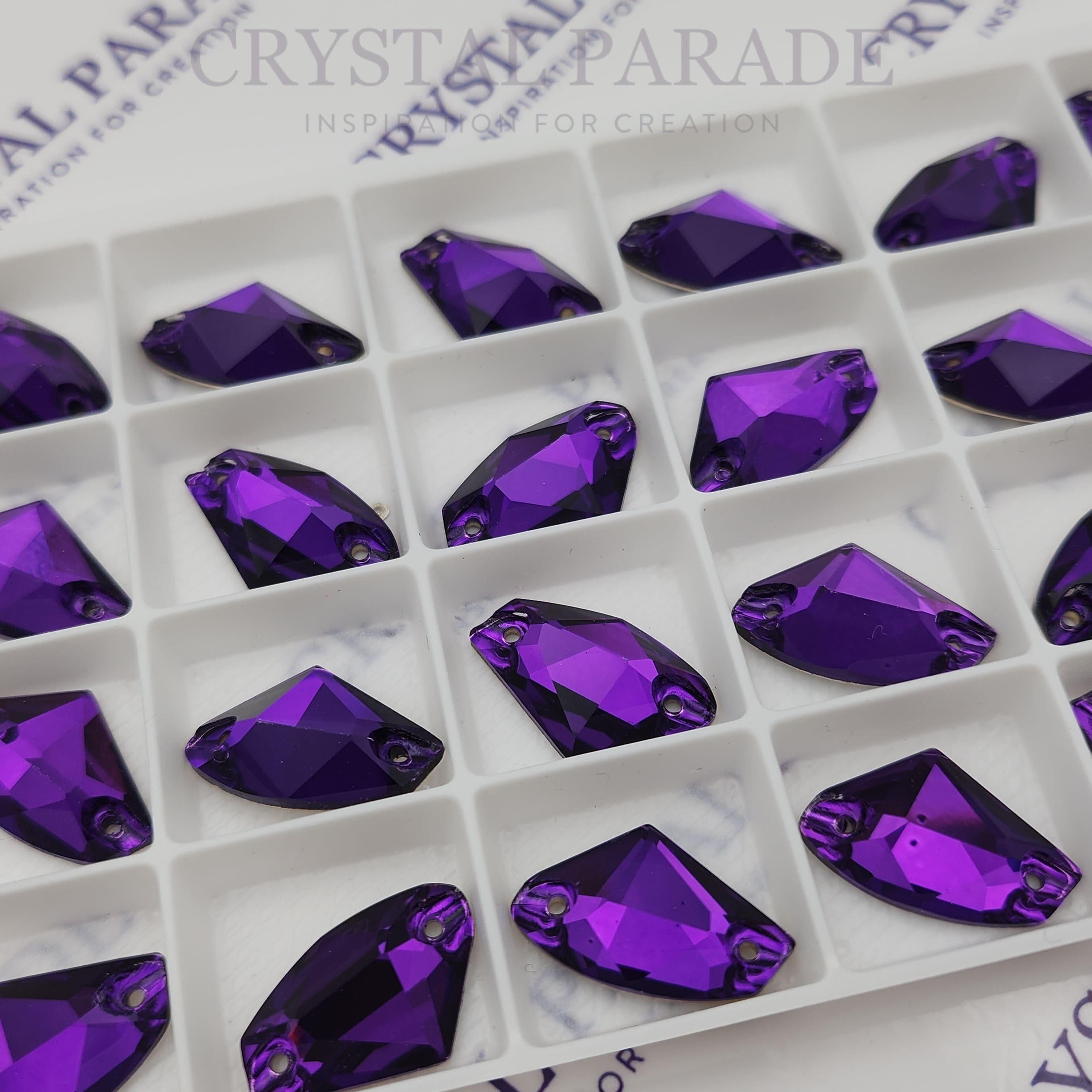 Zodiac Crystal Galactic Sew on Stone - Pure Purple