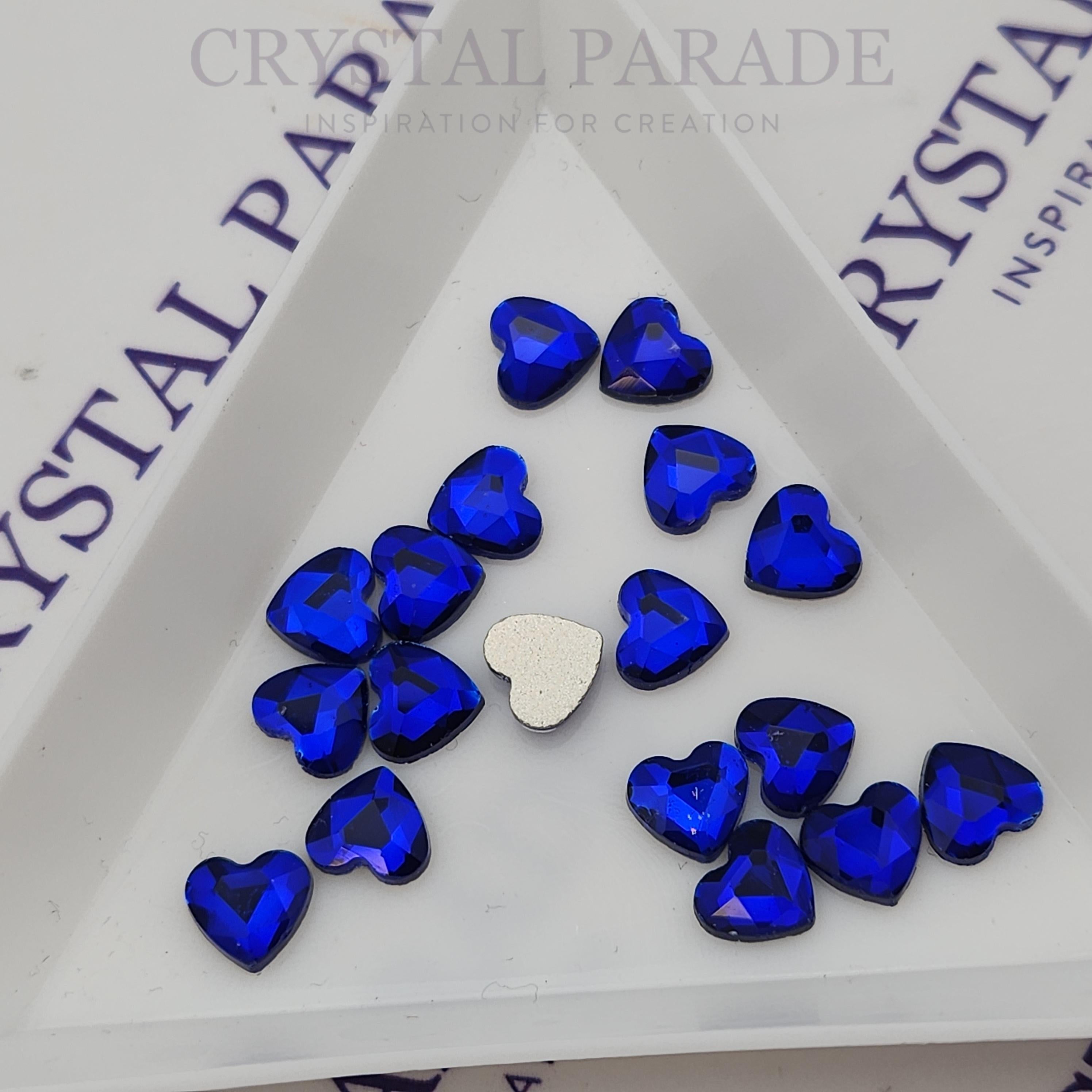Zodiac Crystal Heart Shape 5x5.6mm Deep Blue