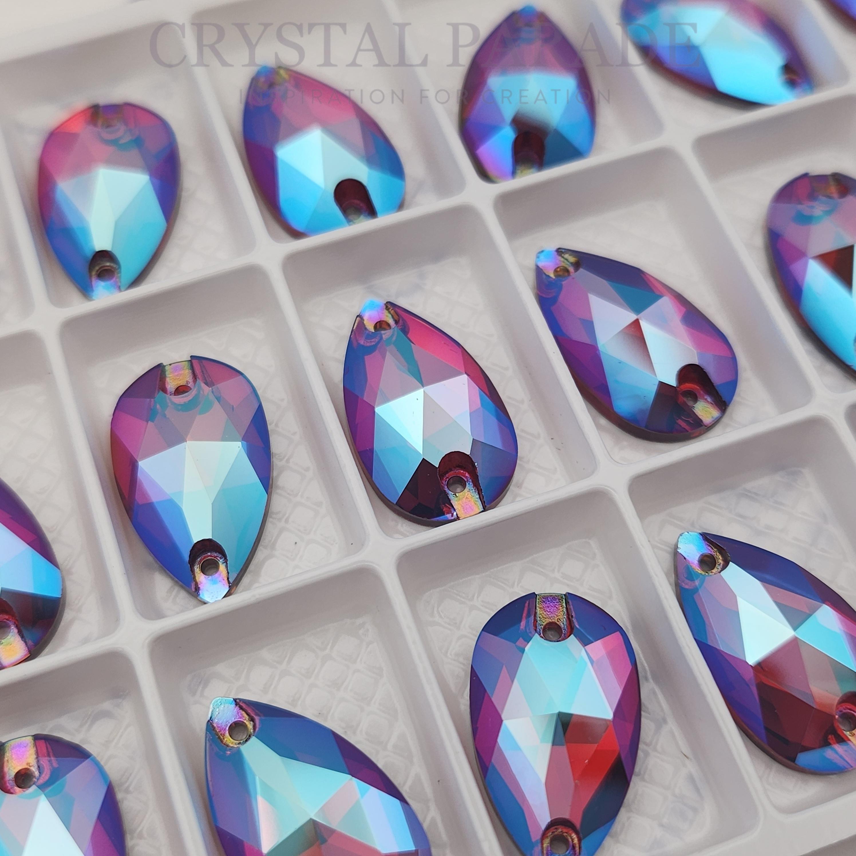 Zodiac Crystal Peardrop Sew on Stone - Siam Shimmer