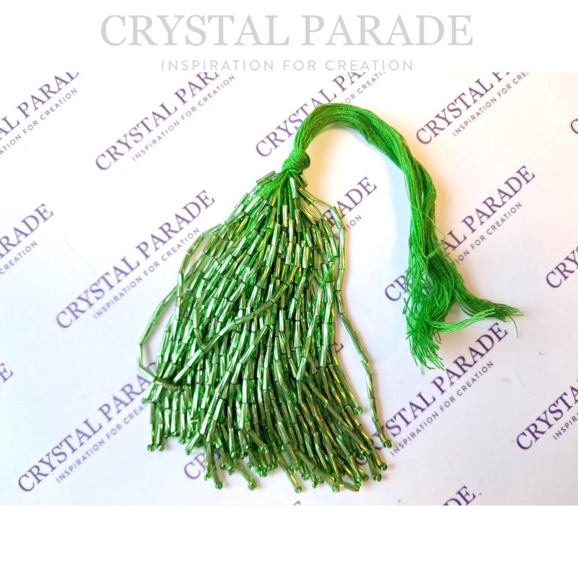 Zodiac Bugle Bead Dropper Bunch - Green