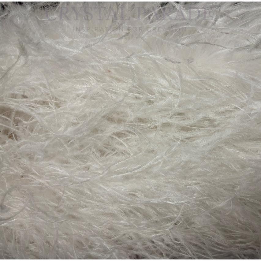 Ostrich Feather Boa 5ply 1 mtr - White