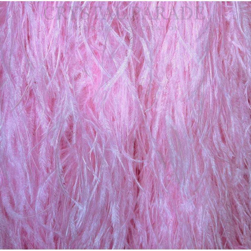 Ostrich Feather Boa 5ply - Baby Pink 1 mtr